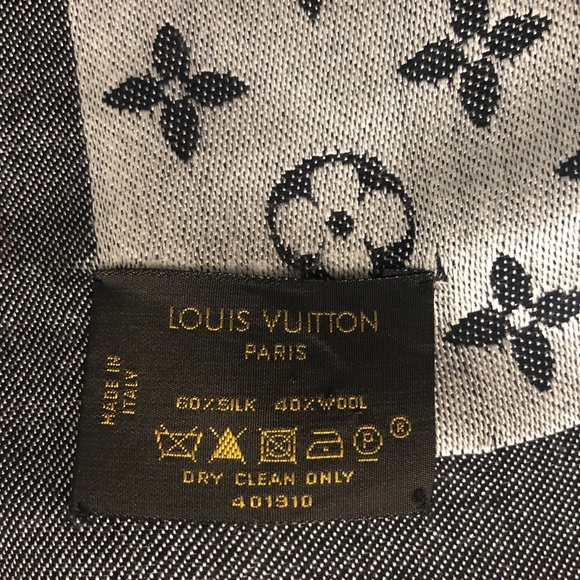 Monogram Denim Shawl by Louis Vuitton in Black - Picture 8 of 8